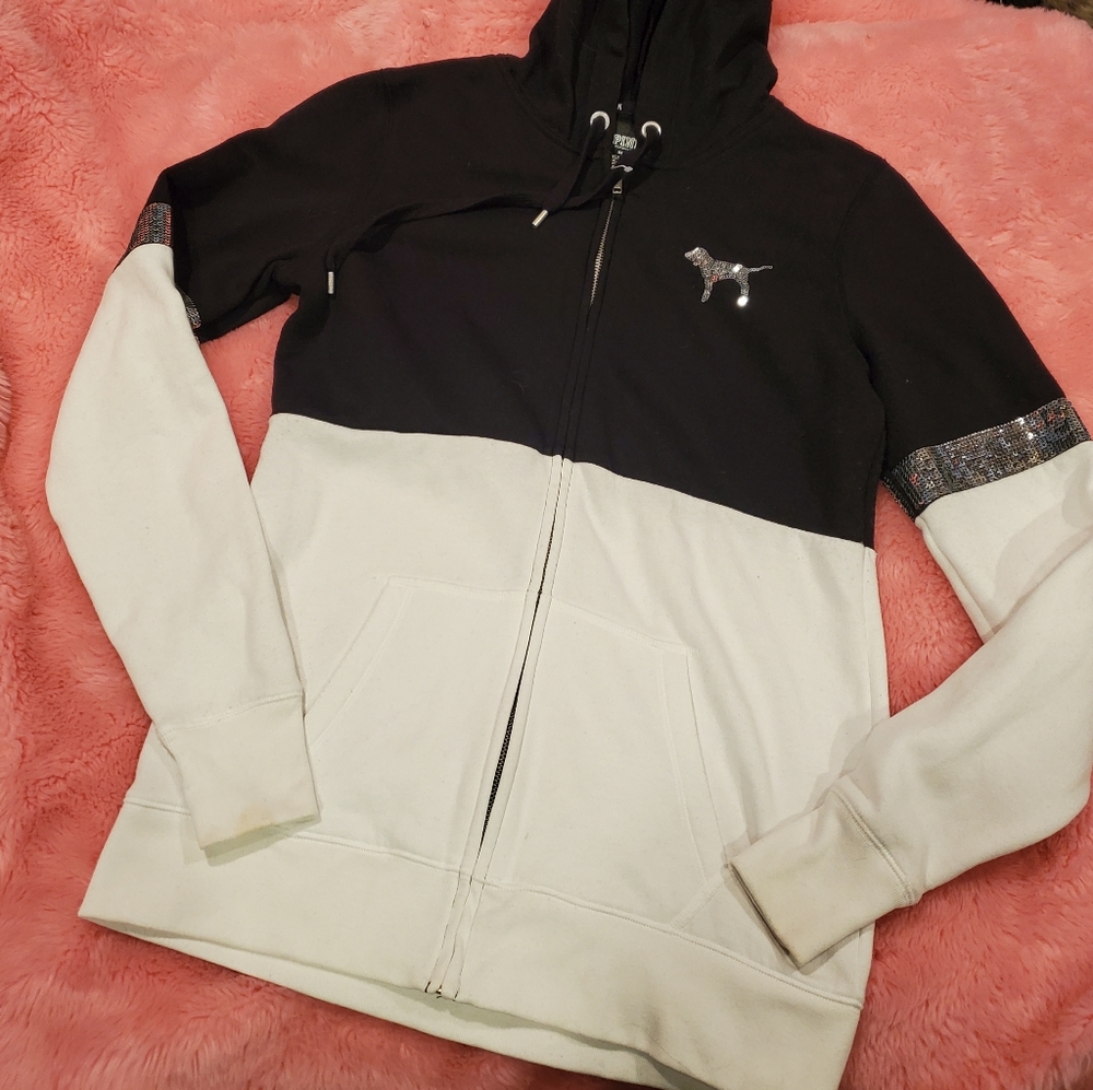 VS PINK sequin zip up - Picture 5 of 14